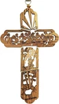 Carvers Art Olive Wood Last Supper Wall Cross 7" X 11". Fixed Price $39.95.