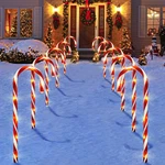 Christmas Decorations Outdoor, 10 Pcs Candy Cane Lights, 21'' Solar Pathway. Fixed Price $40.83.