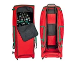 Holdn Up 12 Feet Artificial Christmas Tree Storage Bag With Casters - Red. Fixed Price $75.00.