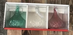 Godinger Hershey Kisses Crystal Ornament Set Red Green Clear Iconic Candy New. Fixed Price $29.95.