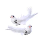 Set Of 2 Snowy White Bird Clip-on Christmas Ornaments By Regency. Fixed Price $11.49.