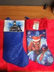 Nice New Marvel Spiderman Christmas Stocking & Batman Great Deal. Fixed Price $10.30.