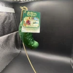 Old World Christmas Blown Glass Ornament, Pickle. Fixed Price $15.75.