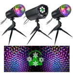 Gemmy Orchestra Of 3 Led Projection Spotlights With Speaker Lightshow. Fixed Price $99.99.