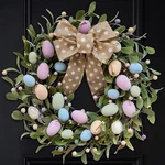 Tempus 20" Artificial Easter For Front Door Wreath With Flocking Multicolor. Fixed Price $62.99.