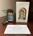 Hallmark Ornament Swingin Into Christmas Jukebox Magic Light & Sound 2008 New. Fixed Price $13.50.