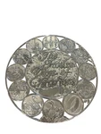 International Co. Silverplate Trivet Twelve Days Of Christmas 1995 Boxed. Fixed Price $11.98.