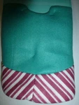 Mini Christmas Tree Skirt Green With Red And White Border 18" New. Fixed Price $9.99.