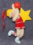Basketball Male Blonde Christmas Ornament You Can Personalize Rudolph And. Fixed Price $12.74.