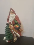Traditions Porcelain Collectable Santa Claus W/ Woodland Creatures Hand Painted. Fixed Price $11.99.