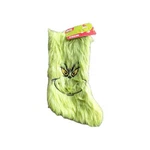 New! Dr. Seuss The Grinch 9" Furry Face Stocking By Ruz. Fixed Price $9.99.