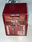 Kirkland Signature Water Globe Box With Interchangeable Lid Teddy Bear. Fixed Price $25.19.