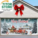 Christmas Garage Door Cover 7 X 16 Ft Decorations, With Magnetic Hook And. Fixed Price $83.98.