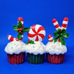 Valerie Parr Hill Peppermint Joy Cupcakes Christmas Figurine New Home Decor. Fixed Price $24.99.