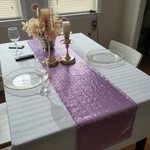 Lavender Sequin Table Runner 12" X 72" - Sparkle Decor For Wedding, Par.... Fixed Price $14.99.