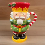 PIER1 Imports 2017 Nutcracker 64OZ Earthenware Hand-painted Pitcher Vase 11. Fixed Price $19.50.