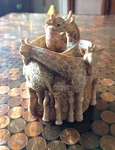 Vintage Giraffe Figure Solid Resin Trinket Box 4.5 3.5" Detailed. Fixed Price $27.80.