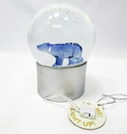 Light-up Polar Bear Snowglobe Water Target Wondershop 6" Blue. Fixed Price $17.99.