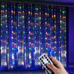 Led Curtain Fairy String Lights Usb Window Hanging W/ Remote Home Xmas Decor. Fixed Price $9.97.