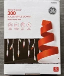 300 Ge Multi-color String-a-long Icicle Style Lights New. Fixed Price $25.50.