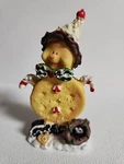 Christmas Cookie Snowman Resin Figure 5.5" Cute Looks Like Clay Or Dough. Fixed Price $5.95.