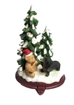 Seasonal Elements Christmas Stocking Holder 1 Dachshund & Bear Original Box. Fixed Price $6.00.