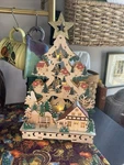 Belk New Battery-operated Lighted Led Wooden Christmas Village Mantletable Piece. Fixed Price $28.00.