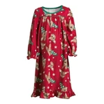 Rudolph Toddler Girl's Christmas Print Red Flannel Holiday Nightgown,. Fixed Price $17.99.