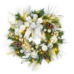 Garveehome 24 In Christmas Wreath With Lights, Prelit Front Door Wr.... Fixed Price $28.17.