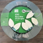 Home Accents Holiday 65FT 100 Lite String Warm White C9 Led Christmas Lights. Fixed Price $53.99.