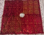 *neiman Marcus Burgundy & Gold Velvet Look Christmas Tree Skirt* 56" Square. Fixed Price $45.00.