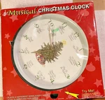 13" Rite-aid Musical Christmas Clock-plays Diff Song Every Hour- Tested -works. Fixed Price $29.99.