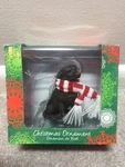 Sandicast Labrador Retriever Christmas Ornament 3" Hand-painted Chocolate. Fixed Price $22.00.