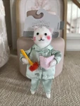 Wondershop Target Christmas Ornament Cat White Felt Make Up Satin Pajamas 2025. Fixed Price $12.00.