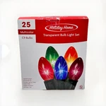 Vintage Holiday Home C9 Multi Color 20' 25CT Incandescent Christmas Lights. Fixed Price $26.99.