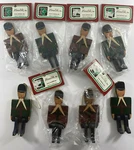 Vintage Mera Vic Lot Of 8 Wooden 4.5 Toy Soldier Christmas Ornaments. Fixed Price $29.99.