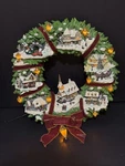 The Hamilton Collection Thomas Kinkade Christmas Village Wreath - Ac/dc Works. Fixed Price $80.98.