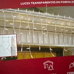 Holiday Living Christmas 300 Ct Lights Icicle Clear 20 Ft Length Lighted 17.7. Fixed Price $11.99.