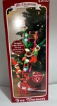27.5" New Mr. Christmas Elf 3 Elves Tree Trimmers Pixie Ladder String Lights Up. Fixed Price $45.00.