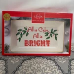 Nib Lenox All Is Calm, Bright Porcelain Serving Tray. Fixed Price $22.00.