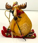 Moose Skier Christmas Ornament Resin Figurine Holiday Decor Woodlands Michaels. Fixed Price $11.28.
