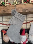 Target Gray Hearth Hand Witg Magnolia Knit Christmas Stocking Pom Tassel. Fixed Price $29.99.