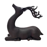 Christmas Seated Deer Figurine,home Decor Buck, Bronze Hand Modern Nordic, Vtg. Fixed Price $29.00.