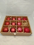 Pottery Barn Ruby Luster Mixed Glass Holiday Ornaments 11 Red Ball Texture Read. Fixed Price $45.00.