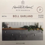 Hearth & With Magnolia Metal Silver Finish 5 Foot Bell Garland 2021. Fixed Price $15.99.