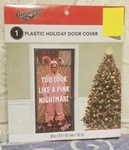 Christmas Story Ralphie Pink Bunny Plastic Holiday Door Cover 6' Long X 30" W. Fixed Price $15.99.