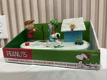 Peanuts Christmas Animated Musical Table Piece Charlie Brown Snoopy Tested Works. Fixed Price $49.00.