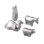 Nambe 4-PIECE Nativity Set Shepherd & Animals Holiday Fo.... Fixed Price $218.71.