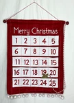 Merry Christmas Wall Advents Calendar Wondershop Target Red Felt, Gold Star 2020. Fixed Price $13.98.