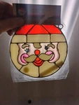 Nos 1978 Kurts Adler Santa Sun Catcher Ornament- Stained Glass 5"- Rare Vintage. Fixed Price $35.00.